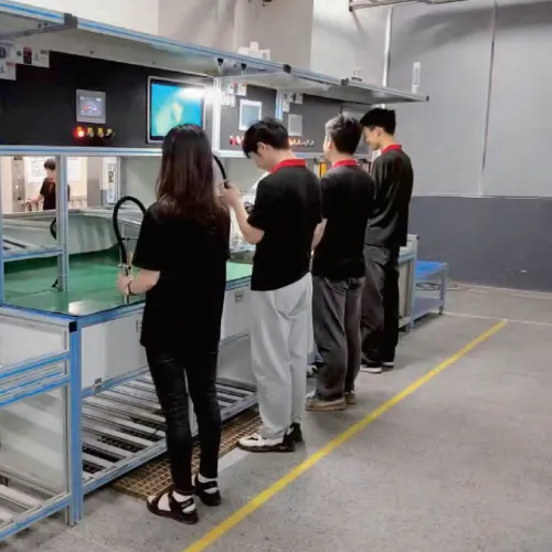 Faucet assembly line for production