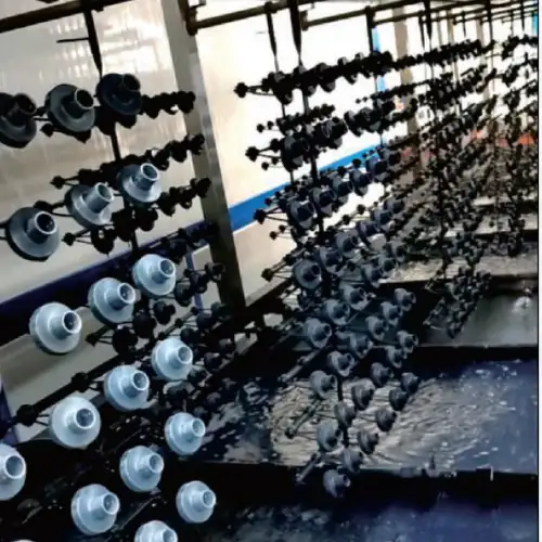 Electrical plating process for faucet surface finishing
